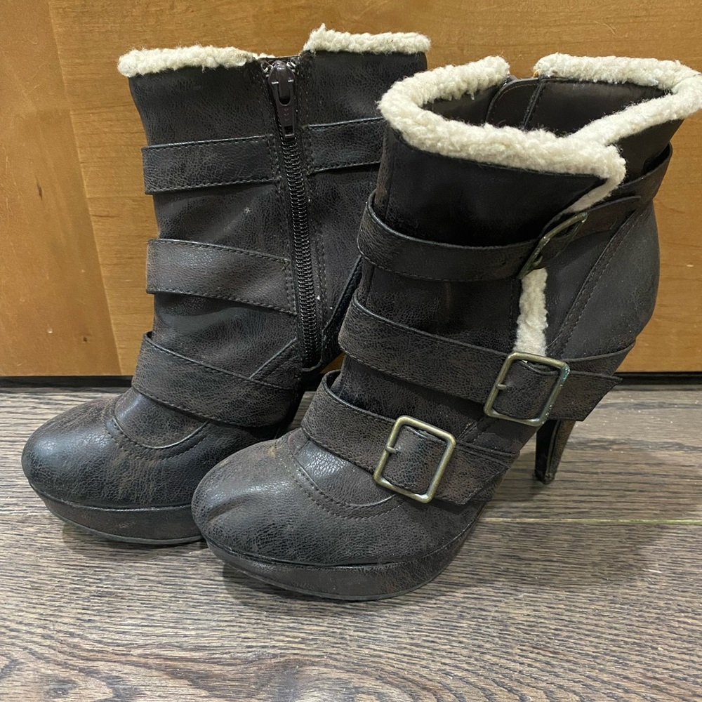 Winter Fur Lined Heel - 7